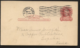 UY9r-4 Reply Card CHICAGO Madison KS - Topeka KS 1926 - 1901-20