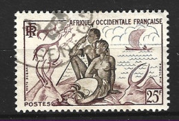 AOF. N°49 Oblitéré De 1954. Chasse Et Pêche. - Used Stamps