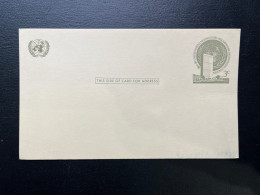 CARTE POSTALE ONU UNITED NATIONS 3c / NEUVE - Cartas & Documentos