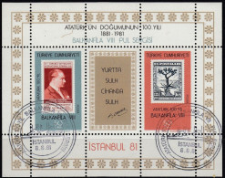 Turquie Turkije 1981 Yvertn° Bloc 22 (O) Oblitéré Used  Cote 5,25 € - Blocs-feuillets