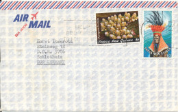 Papua New Guinea Air Mail Cover Sent To Germany DDR Topic Stamps - Papouasie-Nouvelle-Guinée