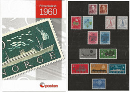 Norway 1960  Complete Year Set, King, Flowers, Scientic Society, Refugee Help, Ships, Europa Cept, Mi 438-450 MNH(**) - Nuevos