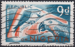 1970 Nigeria ° Mi:NG 182C, Sn:NG 263, Yt:NG 227B, Grey Parrot (Psittacus Erithacus) - Nigeria (1961-...)