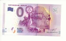 Billet Souvenir - 0 Euro - XELZ - 2017-1 - DDR MUSEUM - BERLIN - N°  9553 - Billet épuisé - Prove Private