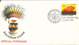 Papua New Guinea Souvenir Cover 2nd International ORCHID Show Port Moresby 3-5/5-1974 - Papouasie-Nouvelle-Guinée