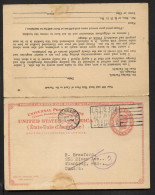 UY11 Postal Card With Reply Indianapolis IN - CANADA 1927 - 1921-40