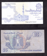 EGITTO 25 PIASTRE  PIK 57D BB - Egypt