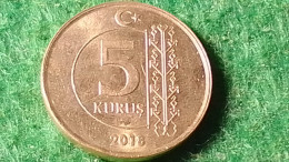 TÜRKİYE 2018--(NİKEL)        5   KURUŞ - Turquie