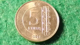 TÜRKİYE 2018--(NİKEL)        5   KURUŞ - Turquie