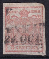 MiNr. 3 Österreich 1850, 1. Juni/1854. Freimarken: Wappenzeichnung - Oblitérés