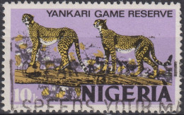 1973 Nigeria ° Mi:NG 279IIY, Sn:NG 297, Yt:NG 287B, Cheetah (Acinonyx Jubatus) - Litho, Unwatermarked - Nigeria (1961-...)