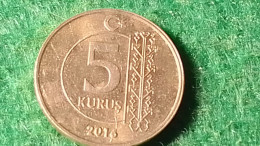 TÜRKİYE 2016--(NİKEL)        5   KURUŞ - Turquie