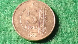 TÜRKİYE 2016--(NİKEL)        5   KURUŞ - Turquie