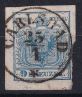 MiNr. 5 Österreich 1850, 1. Juni/1854. Freimarken: Wappenzeichnung - Gestempelt Volstempel CARLSBAD - Gebraucht