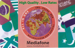 LEBANON - Flags, Mediafone Recharge Card, Used - Lebanon