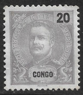 Portuguese Congo - 1898 King Carlos 20 Réis Mint Stamp - Congo Portuguesa