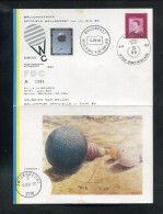 "BELGIEN" 1980, Int. Klappkarte "Ballonpost" (5735) - Briefe U. Dokumente