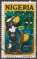 1973 Nigeria ° Mi:NG 285 II Y, Yt:NG 293B, Argungu Fishing Festival, NSP & M Co Ltd Ending Under The "N" In ARGUNGU. - Nigeria (1961-...)