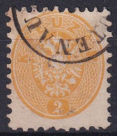 MiNr. 30 Österreich 1863/1864. Freimarken: Doppeladler - Gestempelt LUSTENAU - Gezähnt: 9 1/2 - Gebraucht