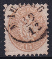 MiNr. 34 Österreich 1863/1864. Freimarken: Doppeladler - Gestempelt MARBURG (MARIBO) - Gezähnt: 9 1/2 - Gebraucht