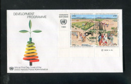 "UNO-WIEN" 1986, Mi. 56-59 ER-4er-Block FDC (5751) - FDC