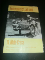 Moto Cross Leutersbach 21.07.1985 , Motocross , Rennsport , DDR , Programm , Rennprogramm , Programmheft , Program !!! - Motos