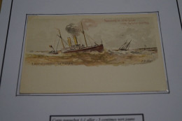 Carte Paquebot 1899,La Flandre,timbré 5 C. Vert Jaune ,état Neuf Pour Collection - Passagiersschepen