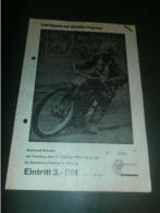 Speedway Olching 17.10.1965 , Programmheft , Programm , Rennprogramm !!! - Motos