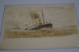 Carte Paquebot 1899, Princesse Henriette,timbré 5 C. Vert Jaune ,état Neuf Pour Collection - Passagiersschepen
