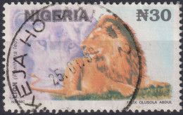 1993 Nigeria ° Mi:NG 610, Sn:NG 615E, Sg:NG 655, Lion (Panthera Leo), Löwe - Nigeria (1961-...)