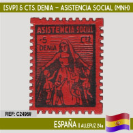 C2496# España [SVP] 5 Cts. Denia. Asistencia Social (MNH) - Emissioni Repubblicane
