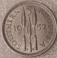 Southern Rhodesia: 3 PENCE 1952  RARE TYPE In Alm. UNC !! KM 20 - Rhodesië