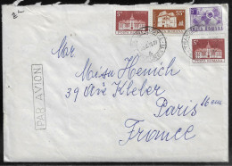 Romania. Stamps Sc. 1988, 2450, 2456 On Air Mail Letter, Sent From Bucharest On 30.06.1977 To France.  Letter Inside - Covers & Documents