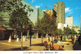 USA Baltimore Lexington Street Mall CPSM GF + Timbre Timbres Cachet 1977 , Immeuble Immeubles Tour - Baltimore