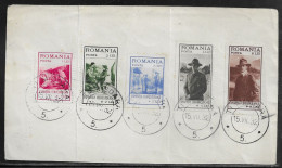 Romania.   Scouting Exhibition. Stamps Sc. B26-B30,  Mi. 413-417. - Cartas & Documentos