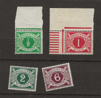 1925 MNH Ireland Mi 1-4 Postfris** - Postage Due
