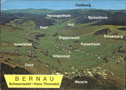 41391384 Bernau Schwarzwald Und Umgebung Panoramakarte Bernau - Bernau
