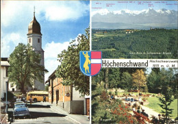 41391380 Hoechenschwand Panorama Mit Schweizer Alpen Kirche Kurpark Hoechenschwa - Höchenschwand