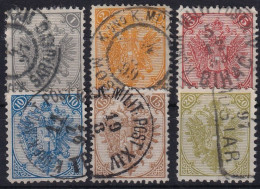 BOSNIA-HERCEGOVINA 1894 - Canceled - ANK 2II, 3II, 5II, 6II, 7II, 8II - Bosnia Herzegovina