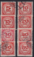 AUSTRIA 1919/21 - Canceled - ANK 78-83 - PORTO - Postage Due