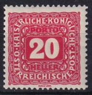 AUSTRIA 1916 - MLH - ANK 50 - PORTO - Portomarken