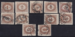 AUSTRIA 1899/1900 - Canceled - ANK 10-16, 18-21 - PORTO - Portomarken