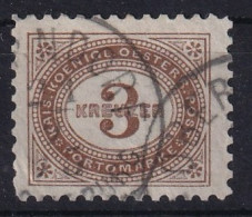 AUSTRIA 1894/95 - Canceled - ANK 3 - PORTO - Portomarken