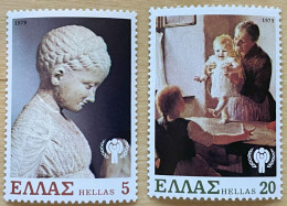 GREECE -  MNH** - 1979  YEAR OF THE CHILD - #  1340/1342  2 VALUES - Nuevos
