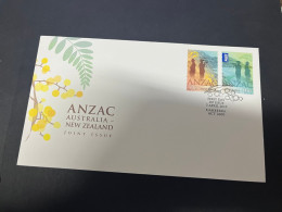 17-1-2024 (1 X 23) Australia - 2015 FDC - ANZAC (Joint Issue With New Zealand) - Joint Issues