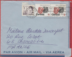 CANADA - 1970 - 3c + 2x 6c Centennial Of The Northwest Territories - Air Mail - Viaggiata Da Montreal Per Chamalières, F - Briefe U. Dokumente