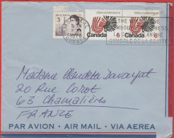 CANADA - 1970 - 3c + 2x 6c Centennial Of The Northwest Territories - Air Mail - Viaggiata Da Montreal Per Chamalières, F - Lettres & Documents