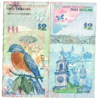 Bermuda 2 Dollars 2009 (2012) F/VF (A/2) Cossar/Simmons - Bermude