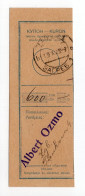 1925. KINGDOM OF SHS,CROATIA,ZAGREB,ALBERT OZMO,POSTAL MONEY RECEIPT - Otros & Sin Clasificación