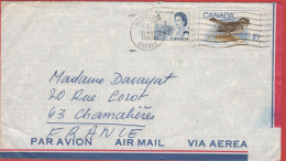 CANADA - 1969 - 5c + 10c Bird (Ipswich Sparrow) - Air Mail - Viaggiata Da Montreal Per Chamalières, France - Covers & Documents